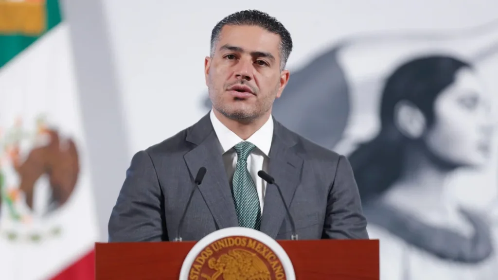 El secretario de Seguridad y Protección Ciudadana de México, Omar García Harfuch. EFE/ Isaac Esquivel
