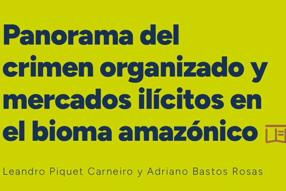Panorama del crimen organizado y mercados ilícitos en el bioma amazónico